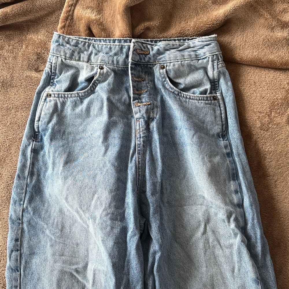 Zara Light Blue Boyfriend Jeans